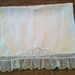 Antique Fine Linen Hand Towel with Lace Border