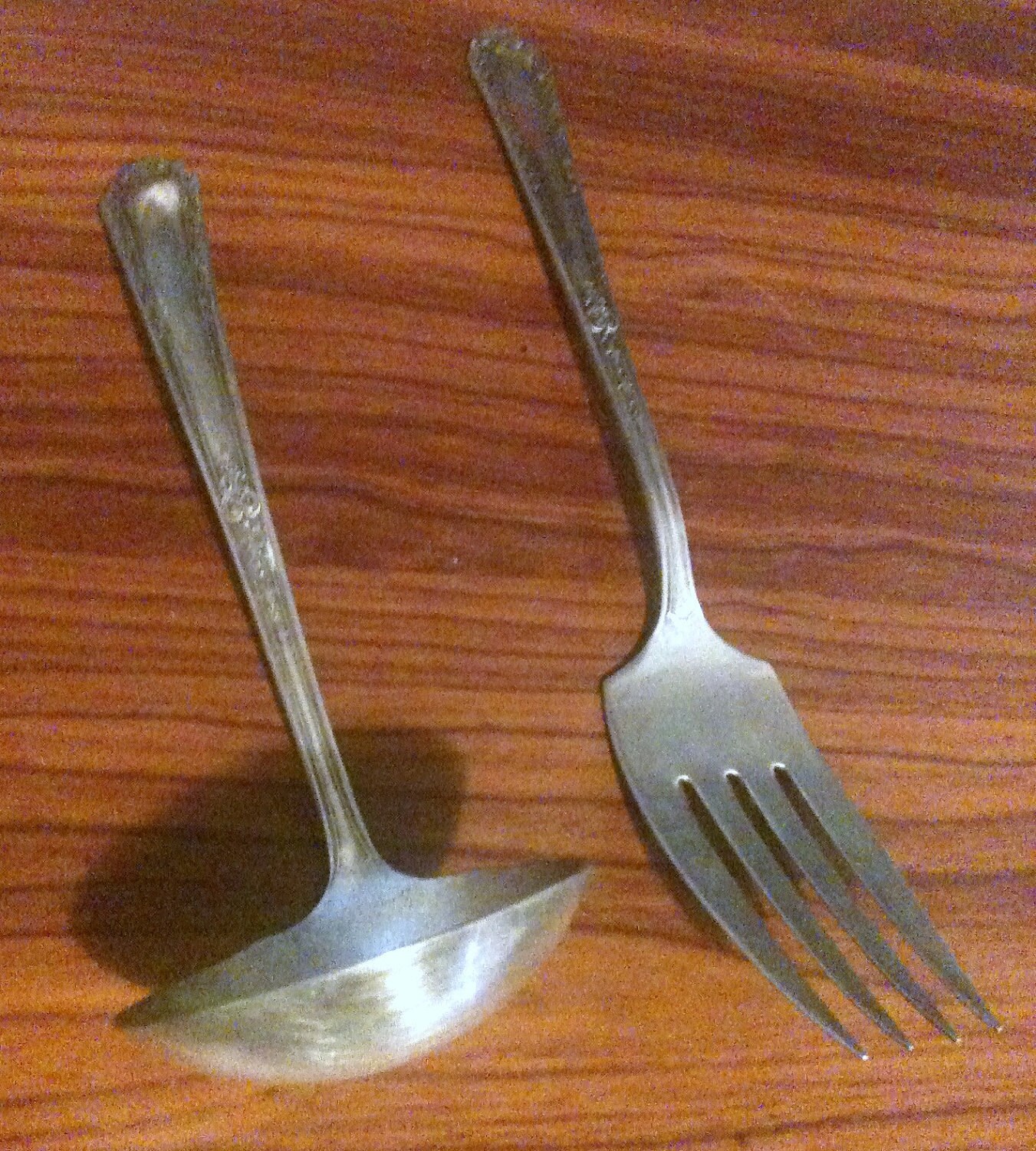 Monroe Silver Co. Ladle & Meat Fork