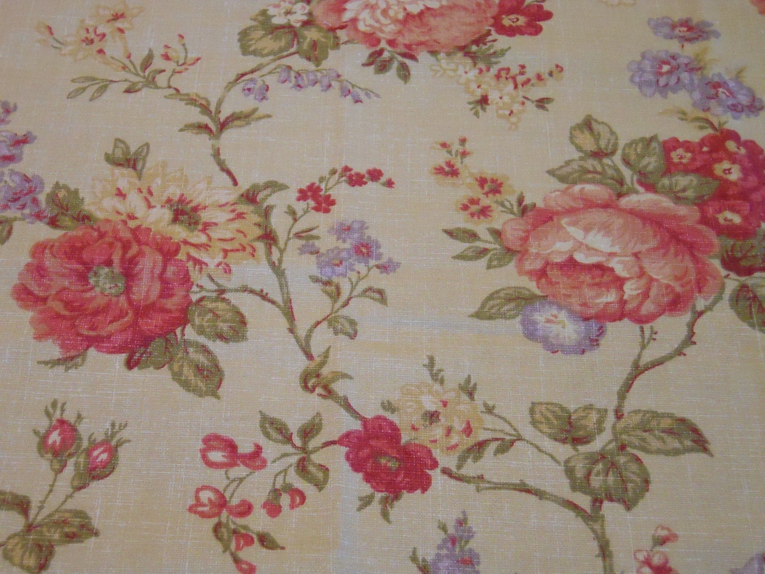 Waverly Fabric Floral Fabric Coventry Hill