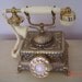 Vintage French Style Rotary Desk Telephone