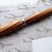 Hand-turned wooden pen zebrawood european-style