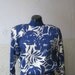 Silk Dress: 100% Silk 2 Piece Blue and White Print Day Dress by St. Gillian's for Neiman Marcus Size 6
