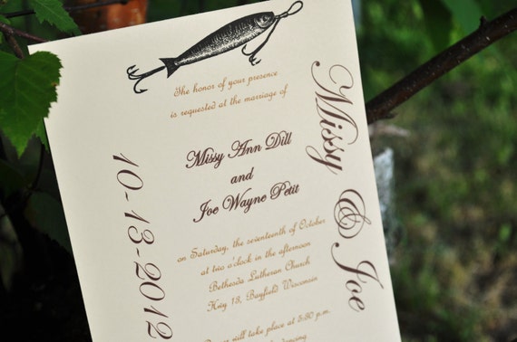 Fishing Themed Wedding Invitations 10