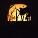 Hunter Hunted - Custom Secret Silhouette Tea Light Holder