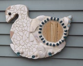 Mosaic Goose Mirror and Key/Jewelry holder
