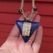 40% OFF Triangle Blue Glass Necklace