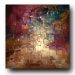 Original Abstract gift Art by Caroline Ashwood - Textured Gold and Purple contemporary abstract painting on canvas - FREE SHIPPING