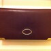Circa 1970s Vintage Burgundy Mini Leather Handbag with Leather Shoulder Strap