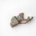 Ginkgo Leaves Copper Brooch