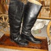 NEW SALE PRICE 25.00......Black leather riding boots by Emerson
