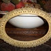SALE NOW 15.00 Ornate brass tray or picture frame, measures 9 1/2 inches by 5 3/4 of inch wide....4.25 by 7 inches for the picture opening.