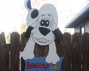 Items similar to Beware dog can't hold it's licker primitive sign on Etsy