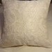 FREE SHIPPING: 2 18 x 18 Handmade Cream Paisley Pillows
