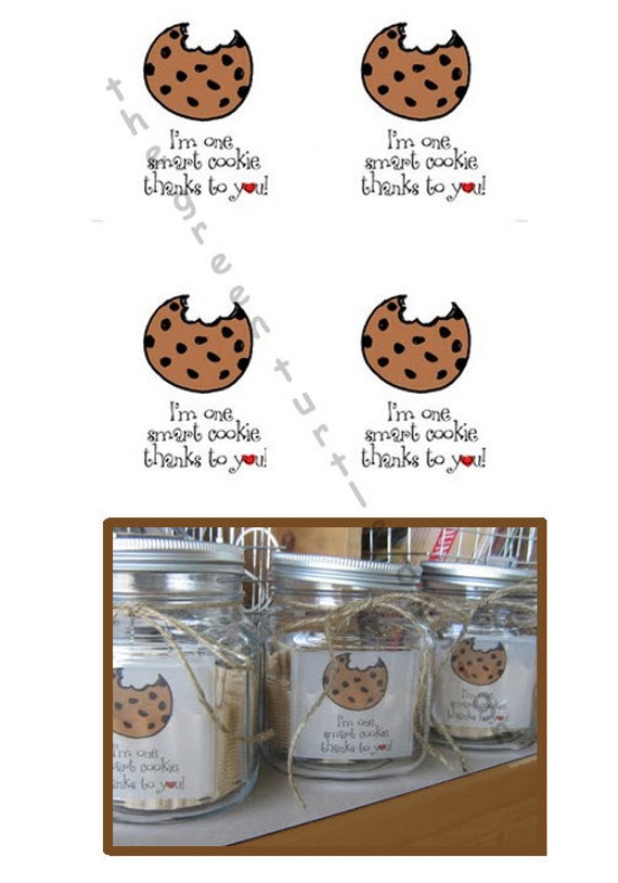 8 Cookie Labels Printable PDF file by TheGreenTurtleDesign on Etsy