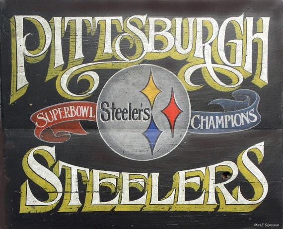 Pittsburgh Steelers Poster 16 by 20 art wall hanging