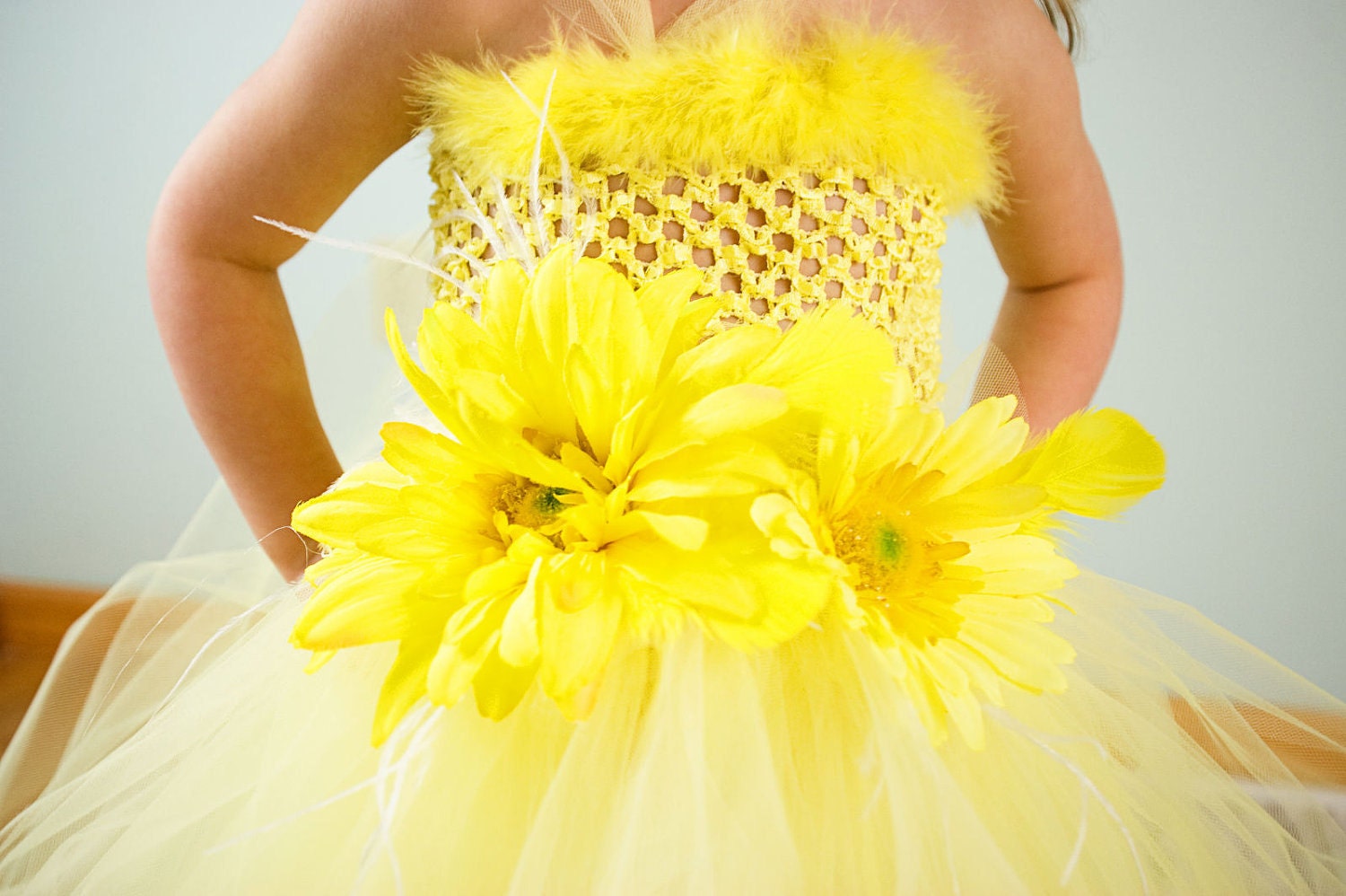 Beautiful Yellow Daisy Dress-Spring is in the air with this