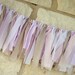Fabric Banner Backdrop - Decoration or Photo Prop - Pink Vintage Inspired