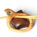 Wooden shawl pin, Hair barrette with stick, Hairpin,Wood, Pear tree, Mother of pearl, Handmade