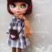 Reserved for ART - Cutie Dress Brown and Bear Bag