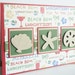 Blank Greeting Card Seashells Beach Summer Vacation Handmade 5x7