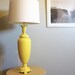 Vintage Upcycled Lamp - Lemon