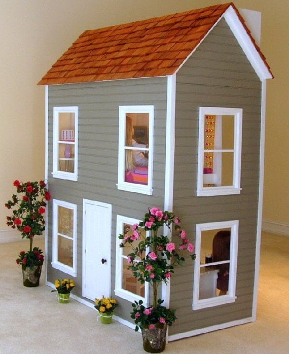 Items similar to Custom American Girl Dollhouse on Etsy