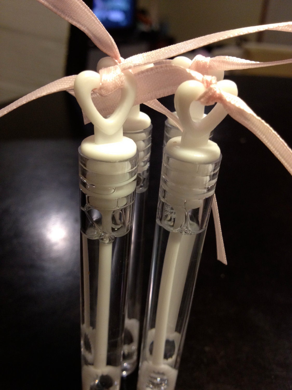 Items similar to Personalized Heart Top Wedding Bubble Tube on Etsy