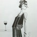 Fashion Illustration Art 1920s Flapper Deco Decor
