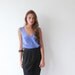 Women , Pleated , Blue shirt