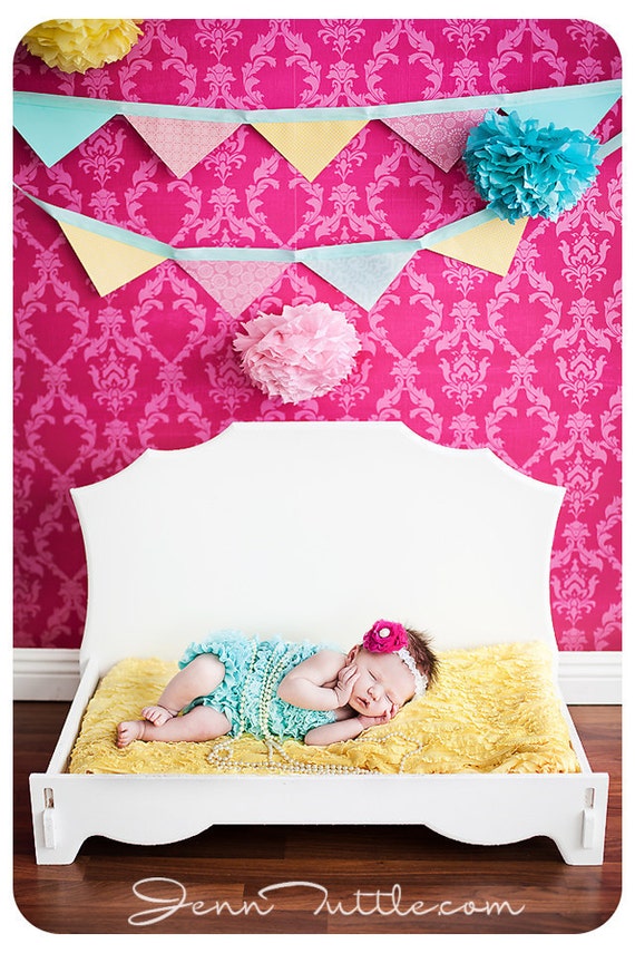 Items similar to Fuchsia Chic, newborn headband, photography prop on Etsy