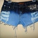 Two toned Ombre Studded Shorts