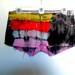 Ultimate Destroyed Flame and Molted Grunge Shorts