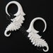 6G Bone Feather Hook Plugs -Organic Hand Carved Body Piercing Jewelry 6 gauge Earrings