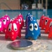 PacMan Ghost charms set of 4, they GLOW in the dark too