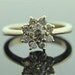 Antique Diamond Ring - 14k White Gold Flower Ring