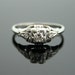 1930s Engagement Ring - White Gold and Diamond Antique Ring
