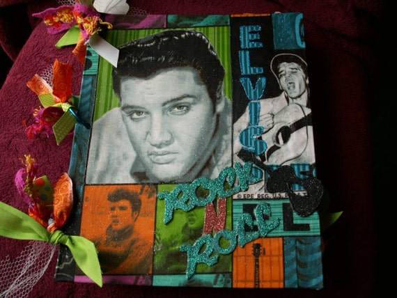 elvis scrapbook paper