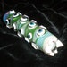 Eyeball Monster Chillum with Teeth - Color Changer - Handblown Glass Pipe