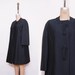 1960s jacket. 60s mod black coat. Vintage spring jacket.