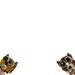 Owl Earrings, Lampwork Glass Bead, French Hook