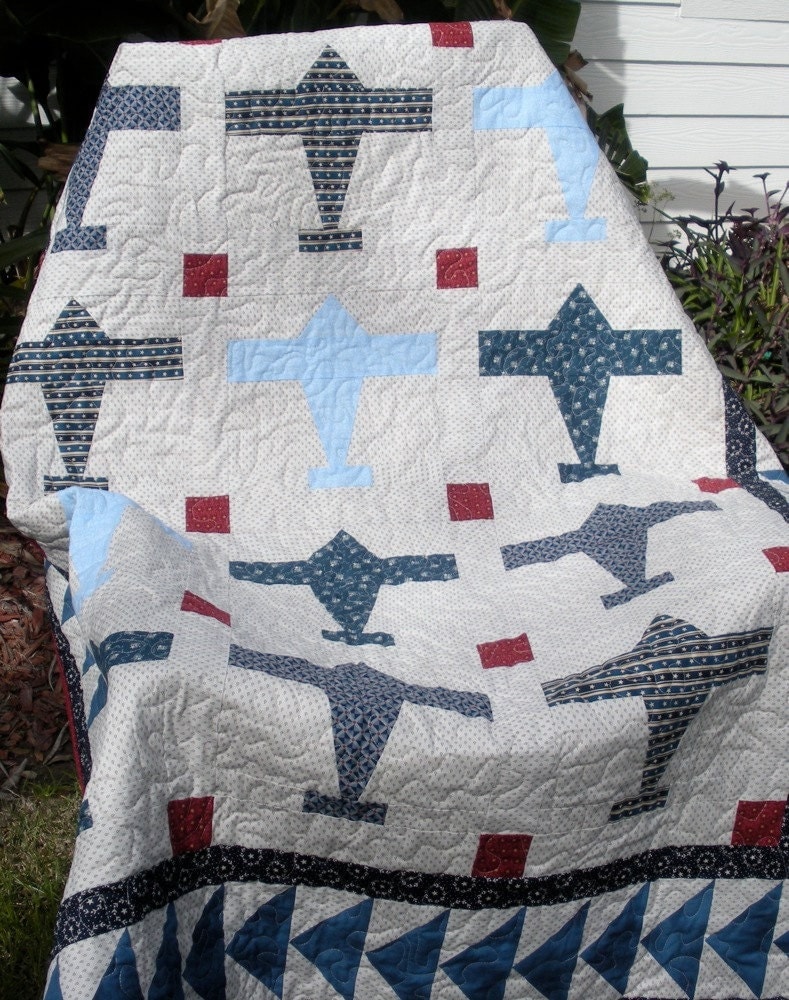 Airplane Quilt Pattern Airplane Quilt Fabric Quilt Pattern Ideas