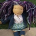 15 inch Waldorf Doll Ready to ship Violet doll, handspun hair, very sweet, organic, natural