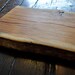 Thick slab hickory cutting board