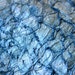 Turquoise Fish Leather - Between Royal Blue and Turquoise - Recycled Suede - Journals, Bookbinding, cuffs, scrapbooking, jewelry, collage