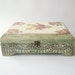 Lovely Roses Vintage Look Wooden Lace Sewing / Needlework / Jewerly / Memories box / Treasures Trinket Keepsake Box...