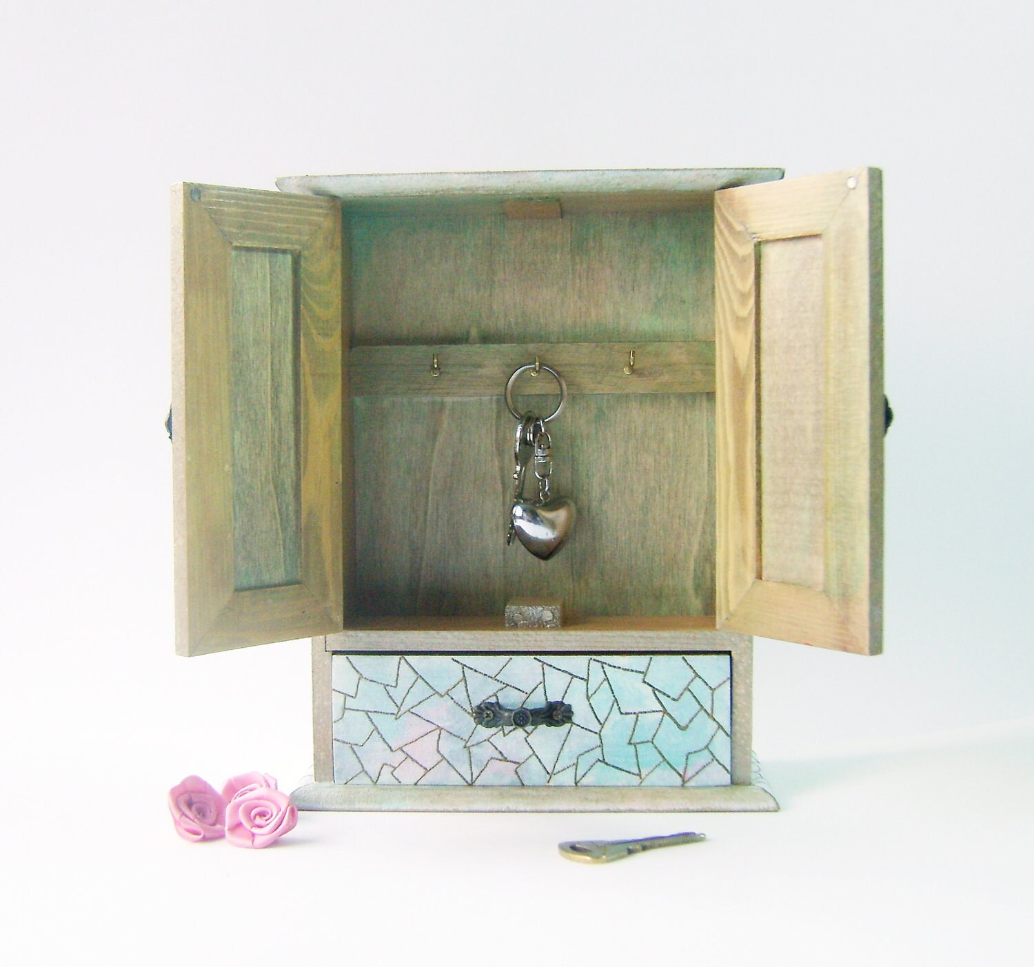 Decorative Vintage Hanging Wooden Key Box Key key