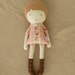 Handmade Fabric Doll Rag Doll in Pink