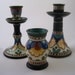For Canada--Art Nouveau Dutch Gouda Art Pottery Madeleine Pattern Three Pieces