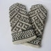 Hand knitted 100% wool Men Mittens