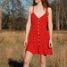Vintage Summer Red Polka-Dot Dress Large Betty Boop